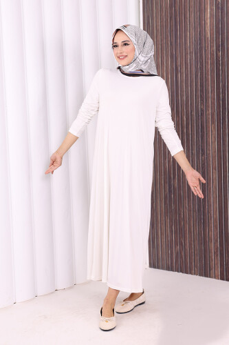 3202 Sandiges Kleid Ecru - 2