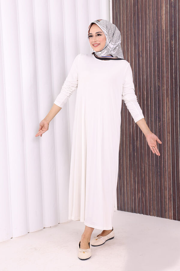 3202 Sandiges Kleid Ecru - 2