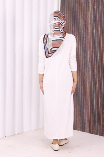 3202 Sandy Dress Ecru - 3