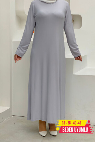 3202 Sandiges Kleid Grau - 3