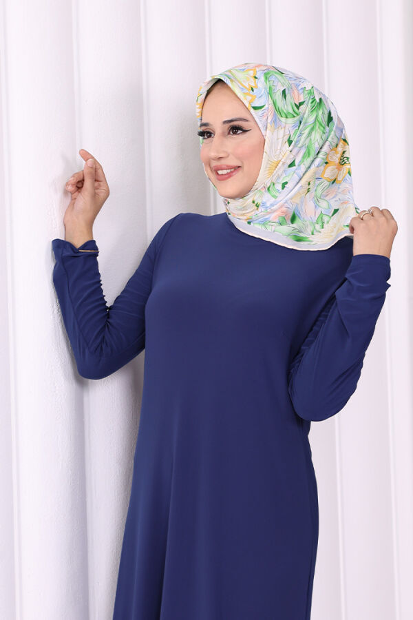 3202 فستان ساندي نيلي - 4