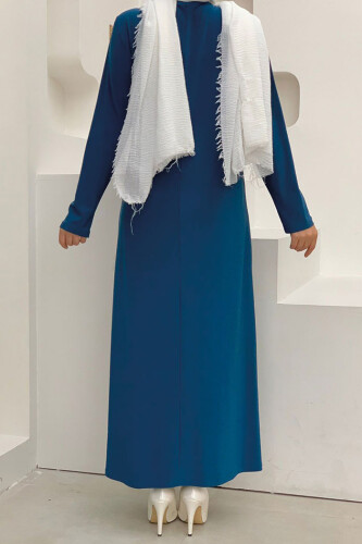 3202 فستان ساندي نيلي - 2