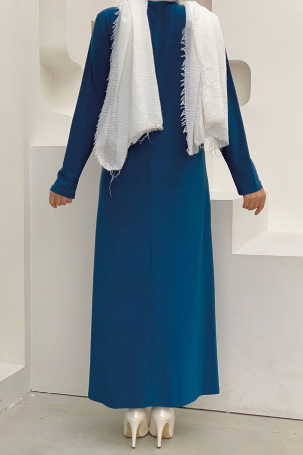 3202 Sandy Dress Indigo - 4