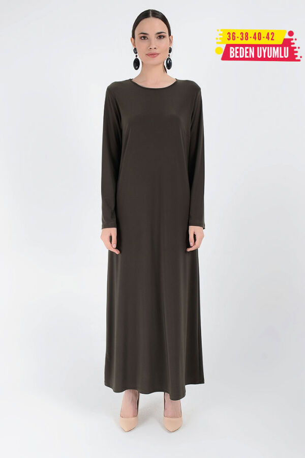 3202 Sandiges Kleid Khaki - 5