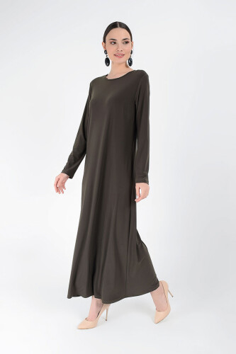 3202 Sandiges Kleid Khaki - 7