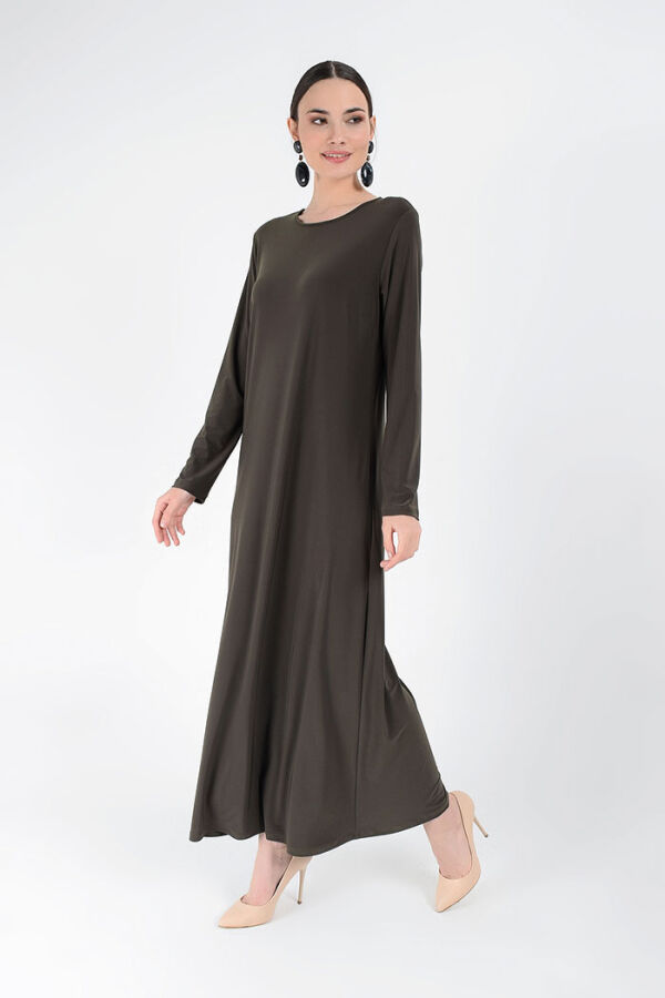 3202 Sandiges Kleid Khaki - 7