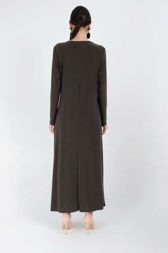 3202 Sandiges Kleid Khaki - 8