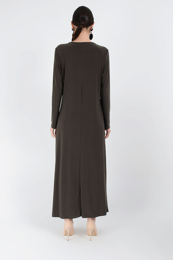 3202 Sandiges Kleid Khaki - 8