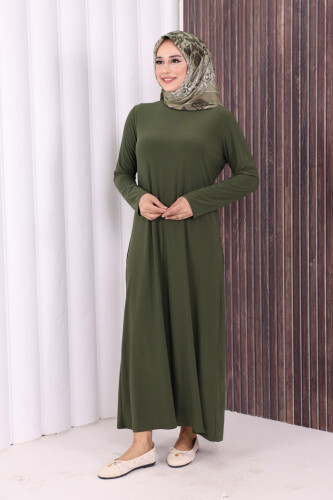 3202 Sandiges Kleid Khaki 