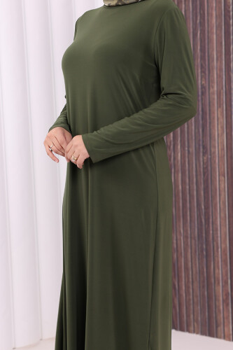 3202 Sandiges Kleid Khaki - 6