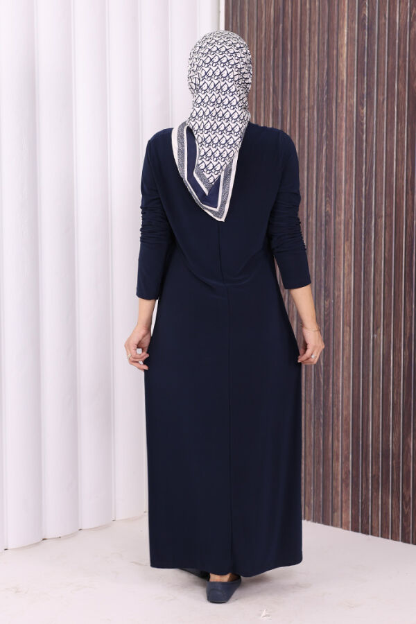 3202 Sandiges Kleid Navy - 3