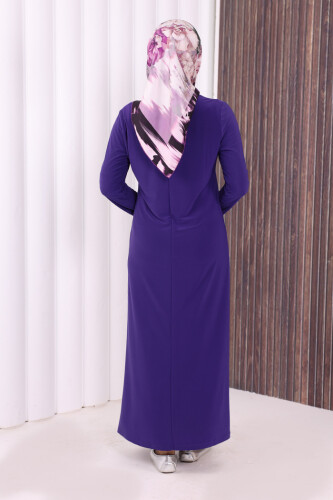 3202 Sandiges Kleid Lila - 3