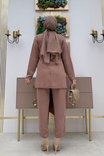 Bel Bağlama Detaylı Yarım Boğaz Detay Tulum 3672 Taba - 6