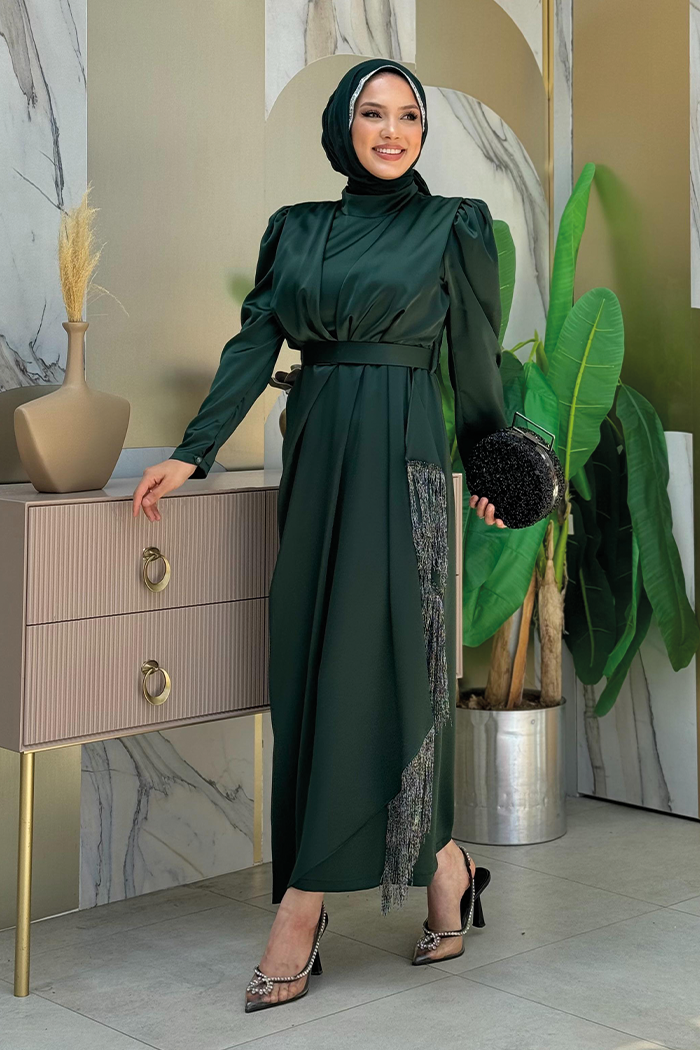 Emerald tassel dress shop