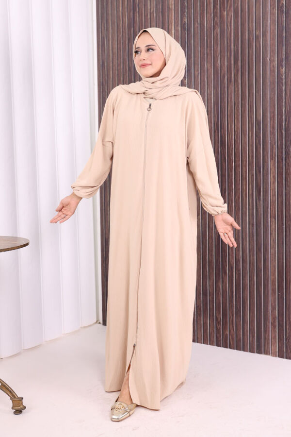 Şallı Namaz Elbisesi 3857 Taş - 4