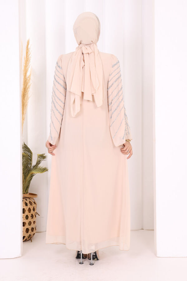 Taş Detaylı Abiye Elbise 3915 Taş - 4