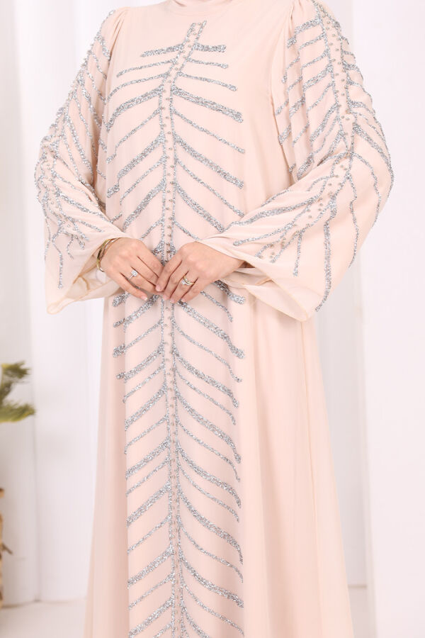 Taş Detaylı Abiye Elbise 3915 Taş - 6