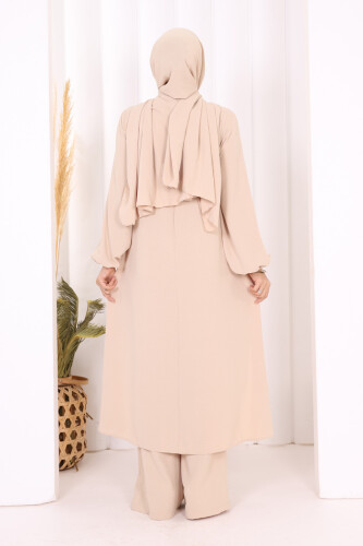 Verevli Tunik, Pantolon Takım Şal  HEDİYE   3937 Taş - 3