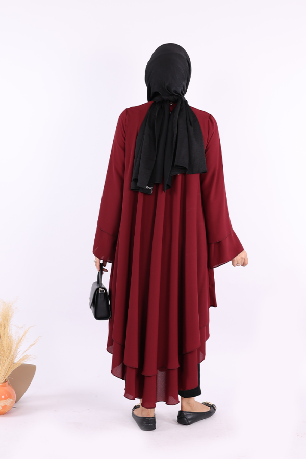 Kat Detaylı Tunik 3988 Bordo - 4
