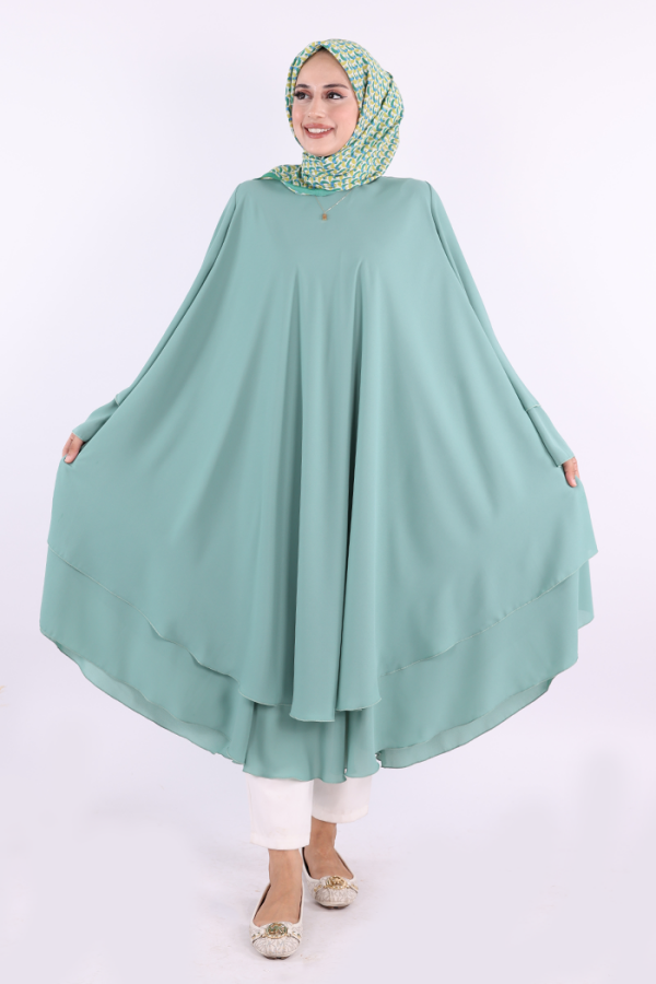 Kat Detaylı Tunik 3988 Mint - 3
