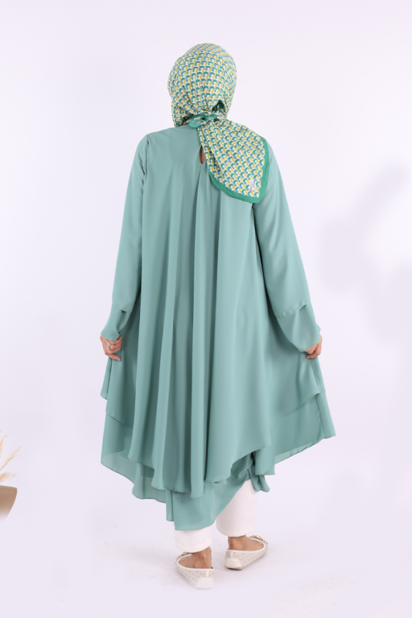 Kat Detaylı Tunik 3988 Mint - 2