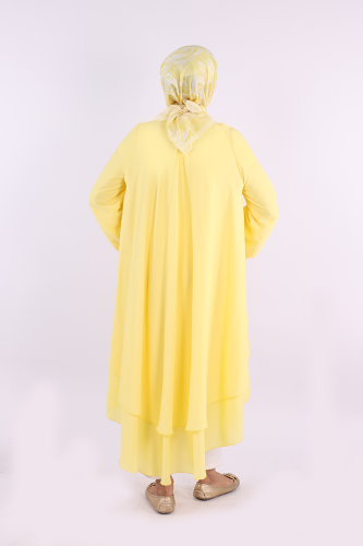 Kat Detaylı Tunik 3988 Sarı - 4