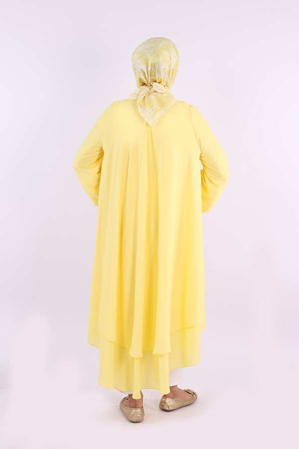 Kat Detaylı Tunik 3988 Sarı - 4