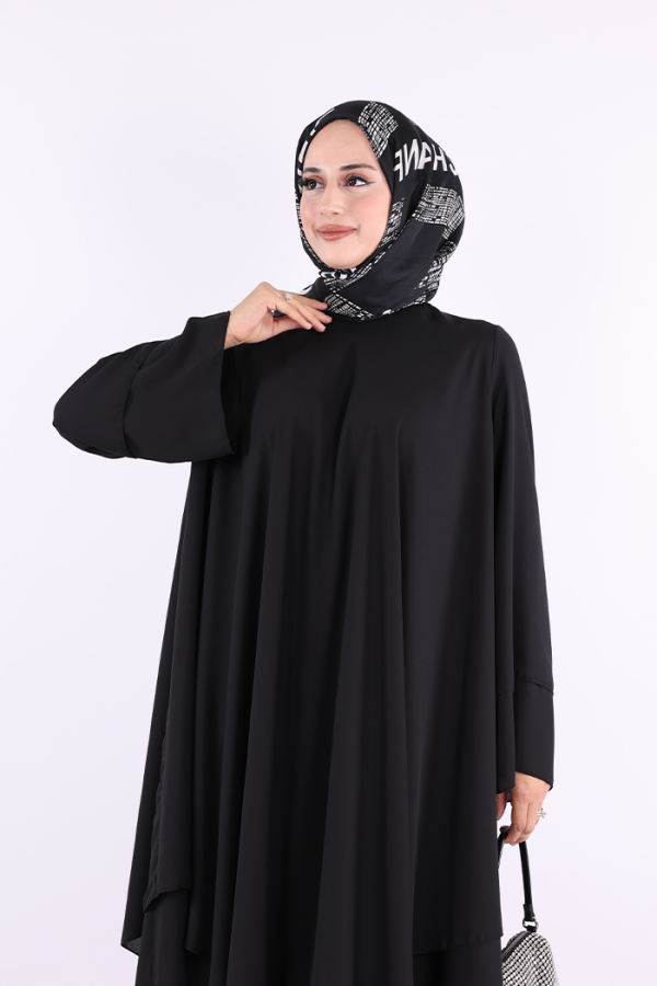 Kat Detaylı Tunik 3988 Siyah - 5