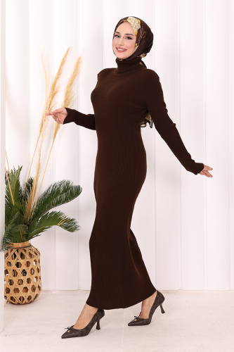 4100 Fischer Cordkleid Braun - 3