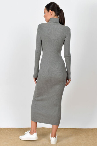 4100 Fisherman Corduroy Dress رمادي - 7