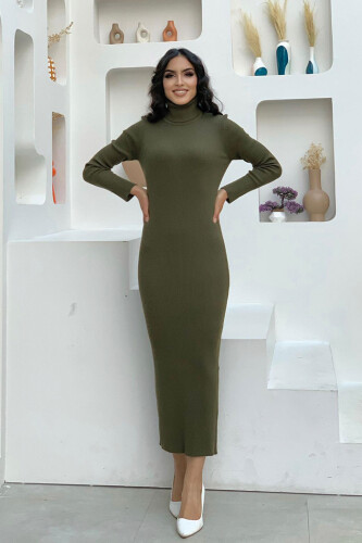 4100 Fisherman Cord Kleid Khaki - 2