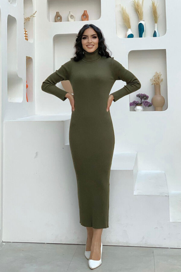 4100 Fisherman Cord Kleid Khaki - 2