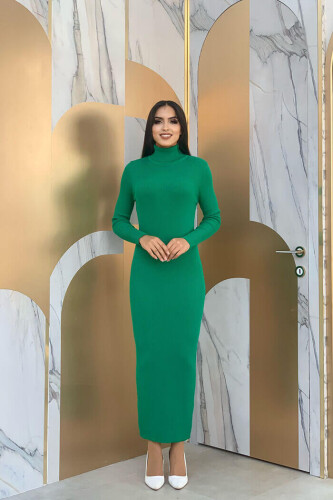 4100 Fischer Cordkleid Grün - Bym Fashion