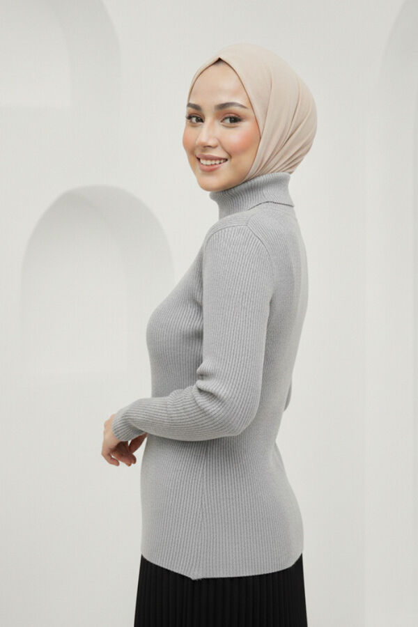 4138 Fisherman Sweater Gray - 2