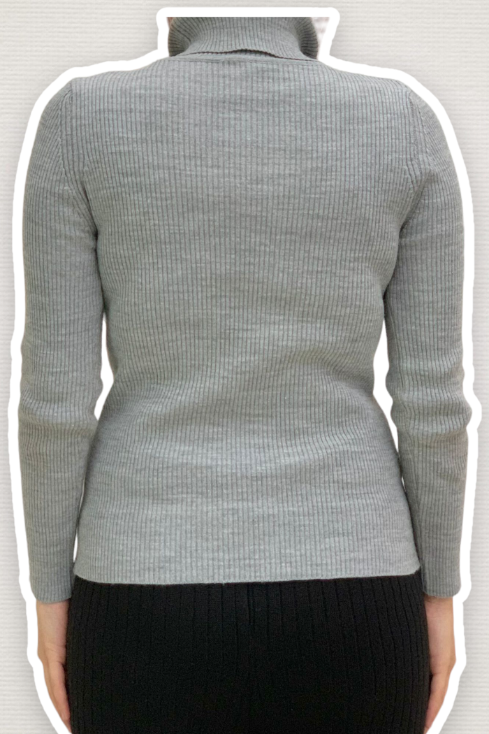 4138 Fisherman Sweater Gray - 4
