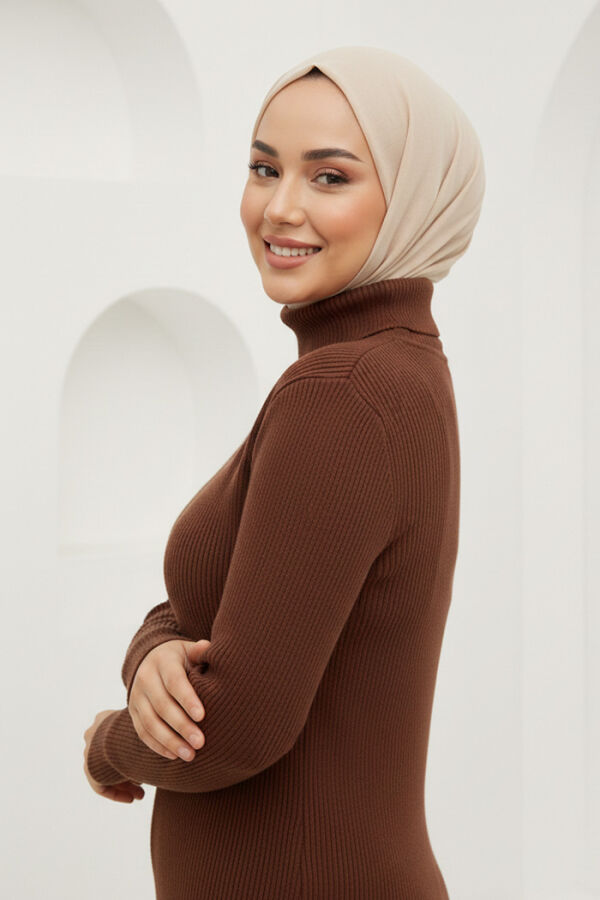 4138 Fisherman Sweater Brown - 2