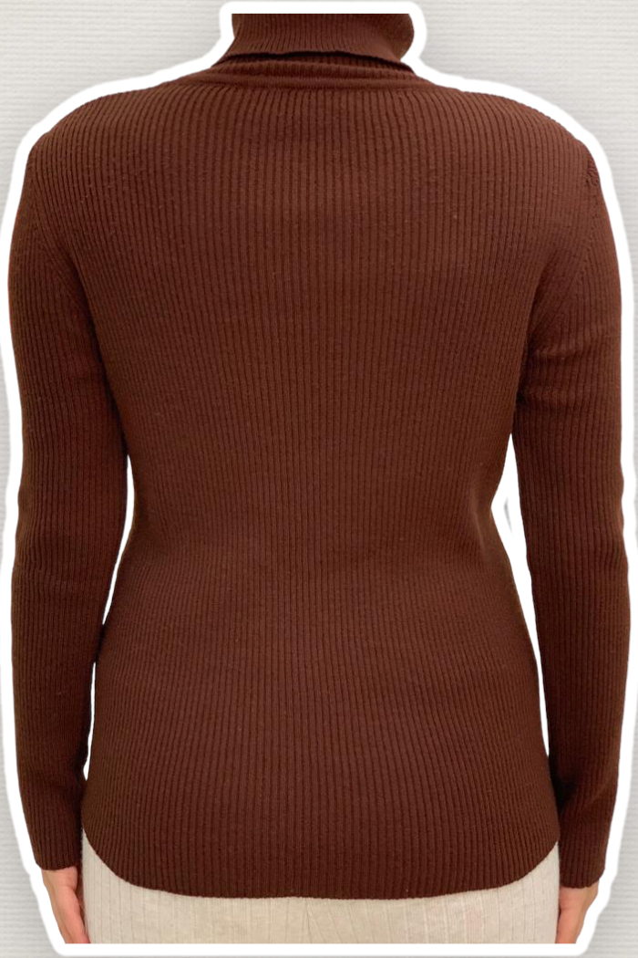 4138 Fisherman Sweater Brown - 4