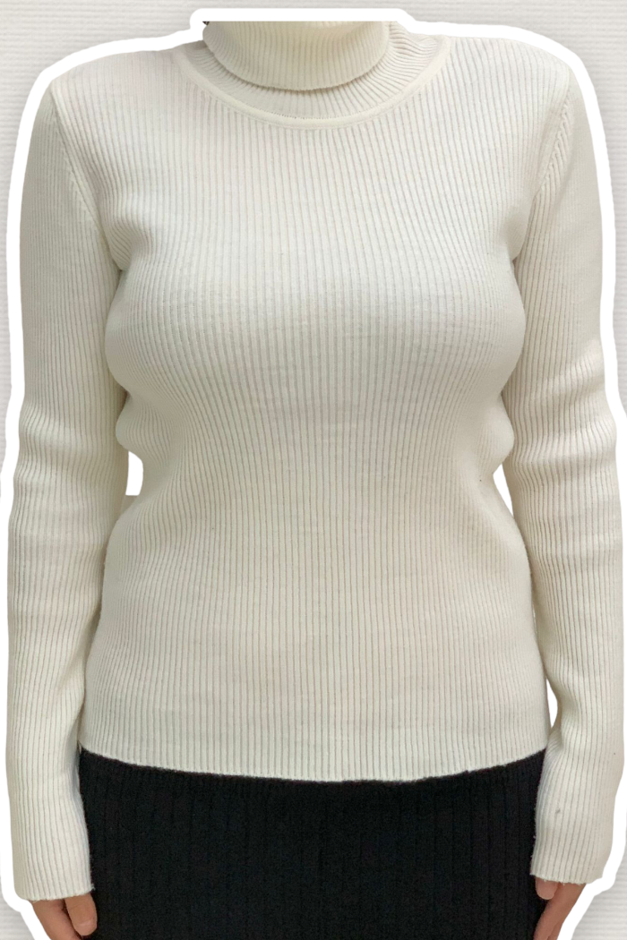 4138 Fisherman's Sweater Ecru - 3
