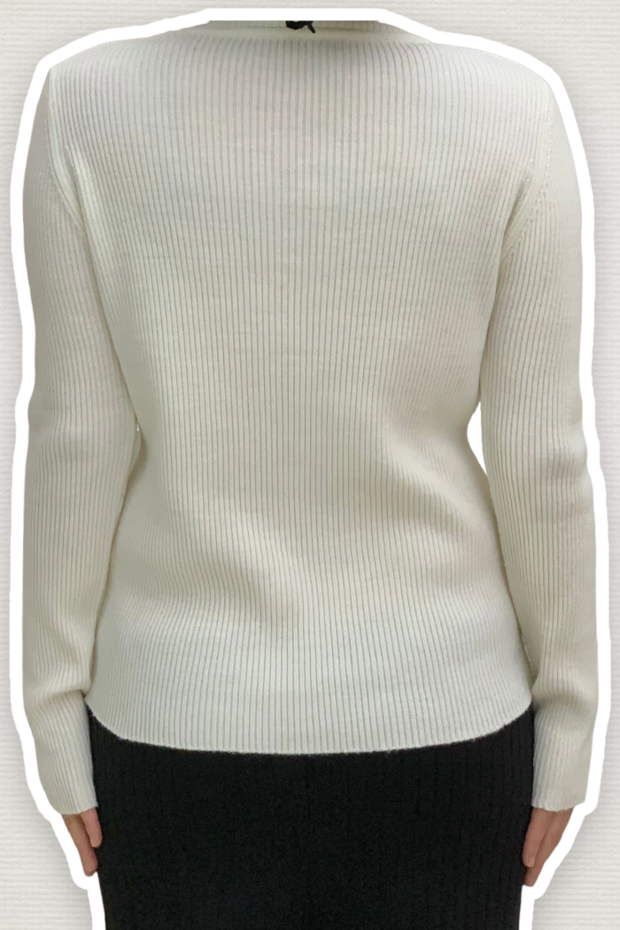 4138 Fisherman's Sweater Ecru - 4