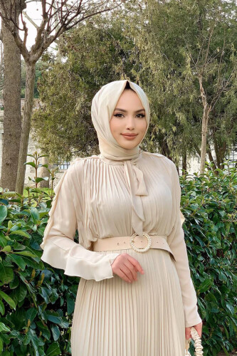 Bluse mit Rüschenärmeln vorne, plissiertem Kragen und Krawatte, 5294 Stone 