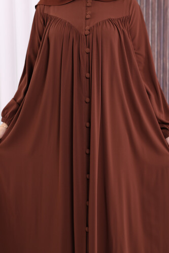 Robalı Britli Ferace 6022 Kahverengi - 6