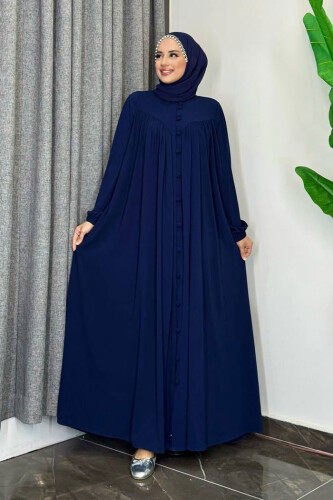 Robalı Britli Ferace 6022 Lacivert - Bym Fashion