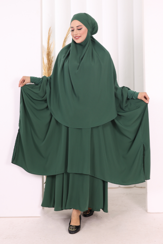 Sufleli Cilbab 6024 Zümrüt - 2