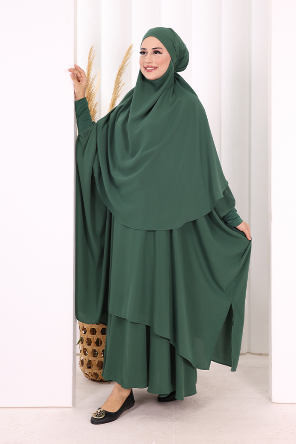 Sufleli Cilbab 6024 Zümrüt - 4