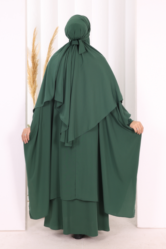 Sufleli Cilbab 6024 Zümrüt - 5