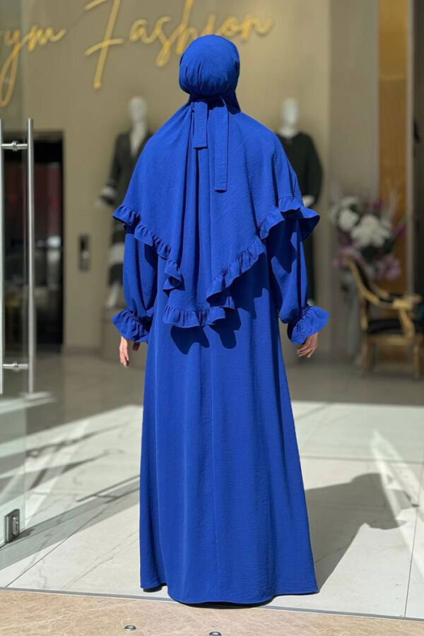 Sufleli Namaz Elbisesi 6034 Saks - 2