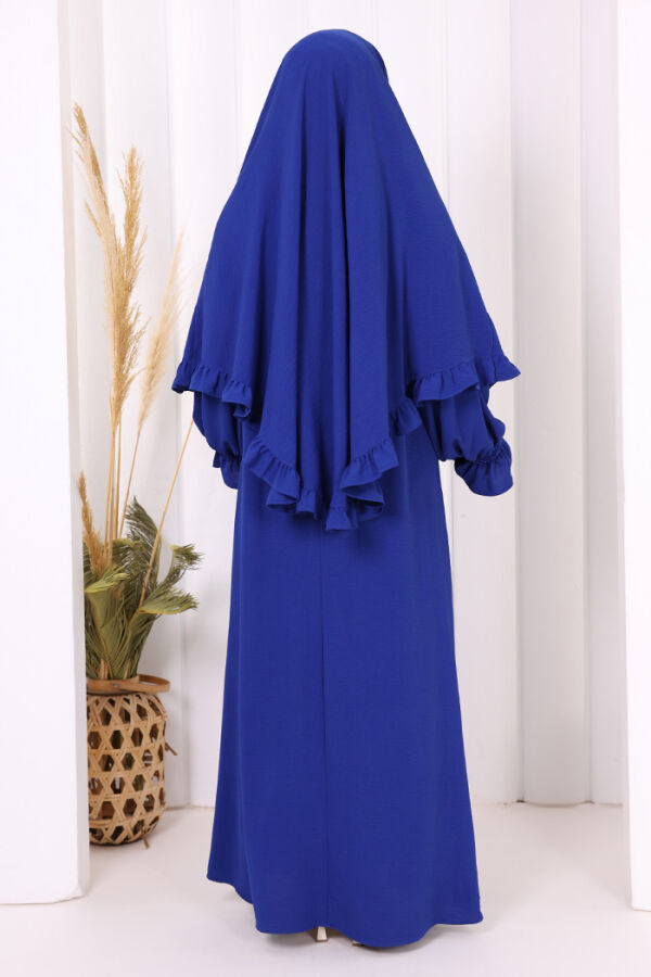 Sufleli Namaz Elbisesi 6034 Saks - 4