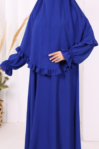 Sufleli Namaz Elbisesi 6034 Saks - 6