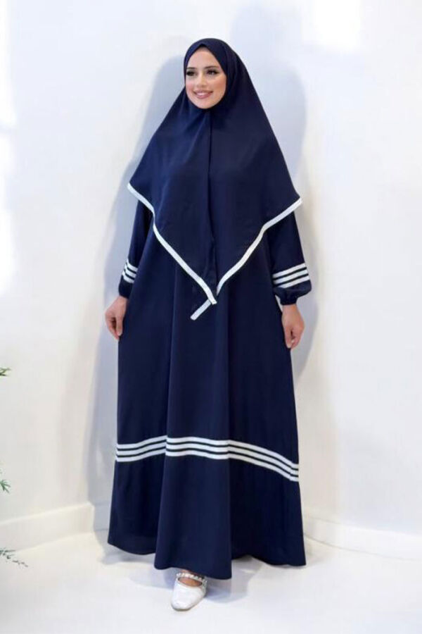 Şal Elbise İkili Takım 6036 Lacivert - 2