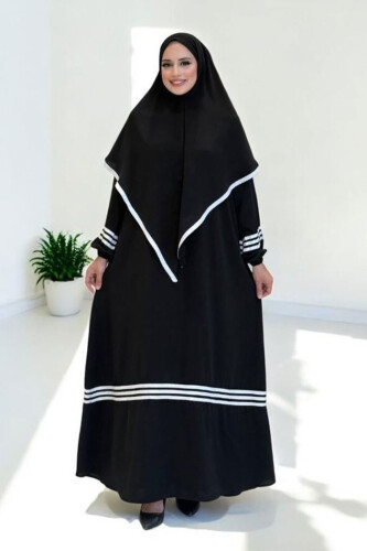 Şal Elbise İkili Takım 6036 Siyah - Bym Fashion